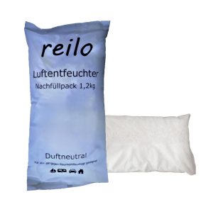 1,2kg reilo Luftentfeuchter Granulat Flakes im Vliesbeutel, für Raumentfeuchter