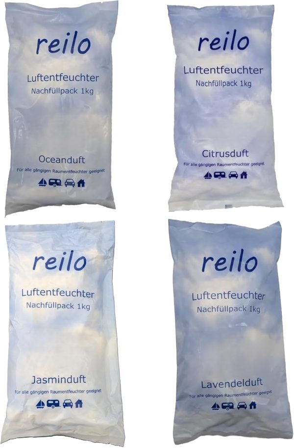 1kg Duft-Luftentfeuchtergranulat mit verschiedenem Duft oder als Set, Nachfüllpacks