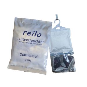 250g Garderobenentfeuchter, duftneutral oder mit Lavendelduft, Schrankentfeuchter mit praktischem Aufhänger, für Kleiderschrank, Garderobe