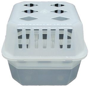 reilo Mini Luftentfeuchter Box leer, Entfeuchterbox für Raumentfeuchter Granulat 250g oder 450g TAB