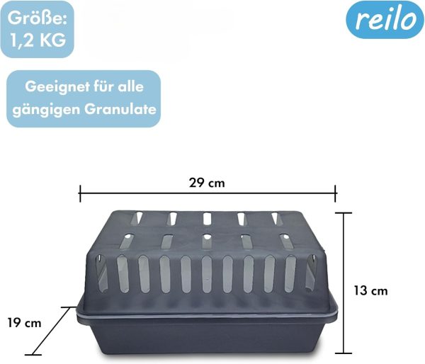 reilo XXL Luftentfeuchter Box leer, Entfeuchterbox für Raumentfeuchter Granulat bis 1,2kg, kompatibel mit gängigen Entfeuchtern für Wohnraum, Schlafzimmer, Keller – Bild 2