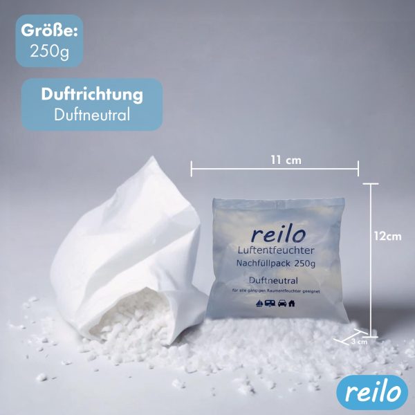 reilo Mini-Raumentfeuchterbox und 250g Luftentfeuchtergranulat, Luftentfeuchter-Komplettset – Bild 3