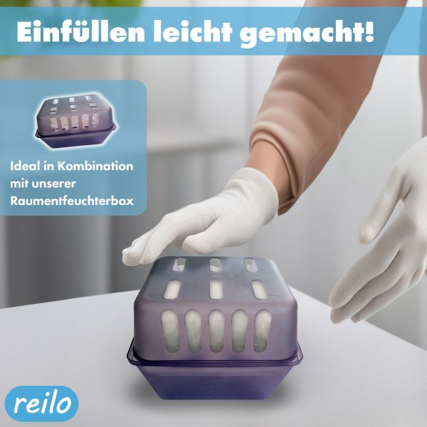 reilo 450g Duft-Luftentfeuchtergranulat mit verschiedenem Duft oder als Set, Nachfüllpacks – Bild 3