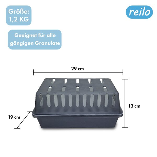 reilo XXL Raumentfeuchterbox und 1kg Ultra Power Luftentfeuchtergranulat, Luftentfeuchter-Komplettset, Raumentfeuchter im Vliesbeutel, Staffelpreis, für Auto, Schlafzimmer, Keller – Bild 2