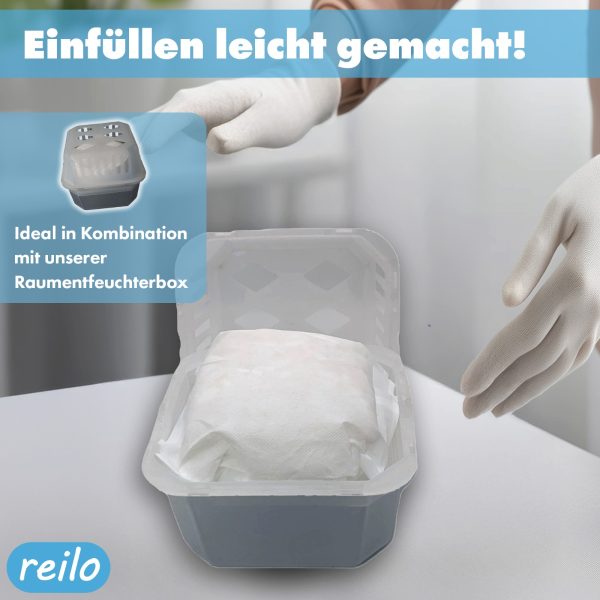 reilo Mini-Raumentfeuchterbox und 250g Luftentfeuchtergranulat, Luftentfeuchter-Komplettset – Bild 4