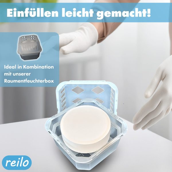 reilo Mini-Raumentfeuchterbox und 450g Luftentfeuchter TAB, Luftentfeuchter-Komplettset – Bild 5