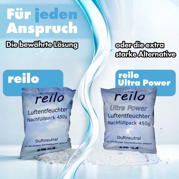 reilo Starter-Set: Raumentfeuchterbox + 450g Luftentfeuchtergranulat im Vliesbeutel – Bild 4